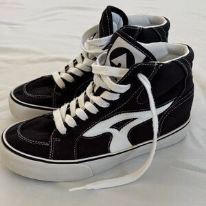 Airwalk Black and White High-Top Sneakers